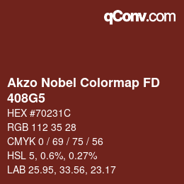 Code couleur: Akzo Nobel Colormap FD - 408G5 | qconv.com