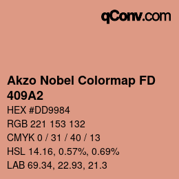 Código de color: Akzo Nobel Colormap FD - 409A2 | qconv.com