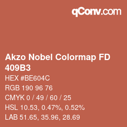 Color code: Akzo Nobel Colormap FD - 409B3 | qconv.com