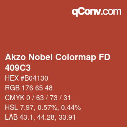 Código de color: Akzo Nobel Colormap FD - 409C3 | qconv.com