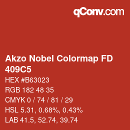 Color code: Akzo Nobel Colormap FD - 409C5 | qconv.com