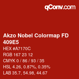 Color code: Akzo Nobel Colormap FD - 409E5 | qconv.com