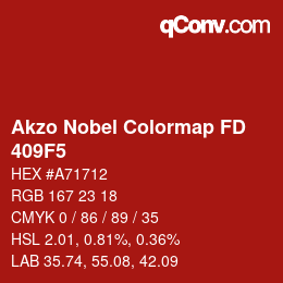 Farbcode: Akzo Nobel Colormap FD - 409F5 | qconv.com