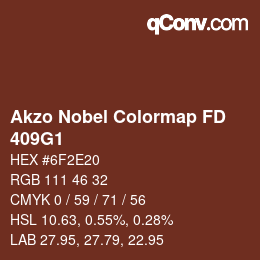 Color code: Akzo Nobel Colormap FD - 409G1 | qconv.com