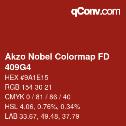 Código de color: Akzo Nobel Colormap FD - 409G4 | qconv.com