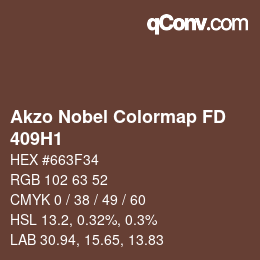 Code couleur: Akzo Nobel Colormap FD - 409H1 | qconv.com