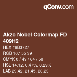 Color code: Akzo Nobel Colormap FD - 409H2 | qconv.com