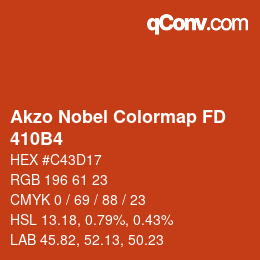 Color code: Akzo Nobel Colormap FD - 410B4 | qconv.com