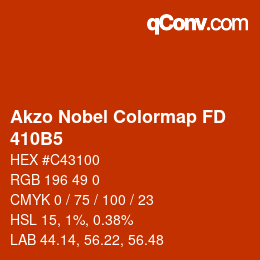 Code couleur: Akzo Nobel Colormap FD - 410B5 | qconv.com