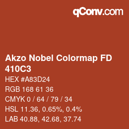 Código de color: Akzo Nobel Colormap FD - 410C3 | qconv.com