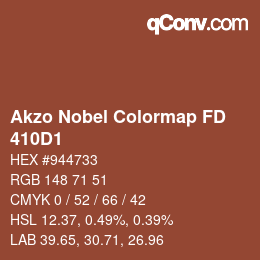 Color code: Akzo Nobel Colormap FD - 410D1 | qconv.com