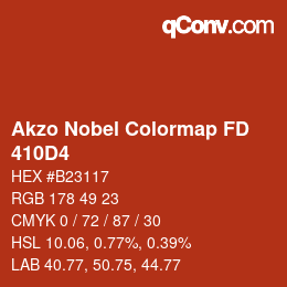 Code couleur: Akzo Nobel Colormap FD - 410D4 | qconv.com
