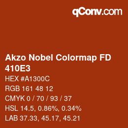 Color code: Akzo Nobel Colormap FD - 410E3 | qconv.com