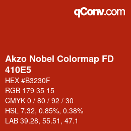 Color code: Akzo Nobel Colormap FD - 410E5 | qconv.com