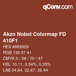 Color code: Akzo Nobel Colormap FD - 410F1 | qconv.com