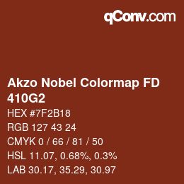 Code couleur: Akzo Nobel Colormap FD - 410G2 | qconv.com