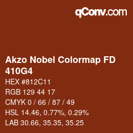 Código de color: Akzo Nobel Colormap FD - 410G4 | qconv.com
