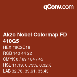 Code couleur: Akzo Nobel Colormap FD - 410G5 | qconv.com