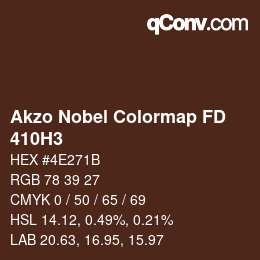 Color code: Akzo Nobel Colormap FD - 410H3 | qconv.com