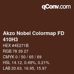 Code couleur: Akzo Nobel Colormap FD - 410H3 | qconv.com