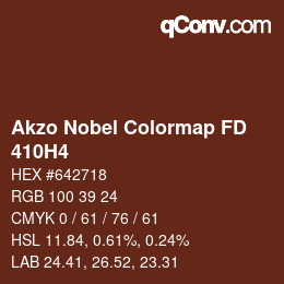 Farbcode: Akzo Nobel Colormap FD - 410H4 | qconv.com