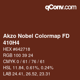 Color code: Akzo Nobel Colormap FD - 410H4 | qconv.com