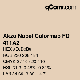 Code couleur: Akzo Nobel Colormap FD - 411A2 | qconv.com