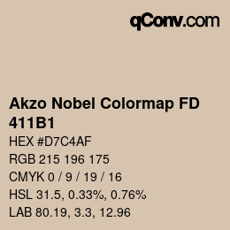 Color code: Akzo Nobel Colormap FD - 411B1 | qconv.com