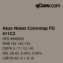 Color code: Akzo Nobel Colormap FD - 411C2 | qconv.com