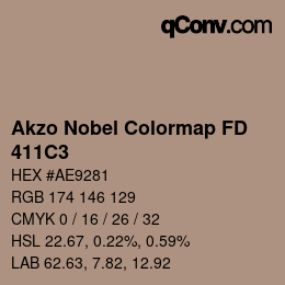 Color code: Akzo Nobel Colormap FD - 411C3 | qconv.com