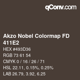 Color code: Akzo Nobel Colormap FD - 411E2 | qconv.com