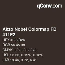Code couleur: Akzo Nobel Colormap FD - 411F2 | qconv.com