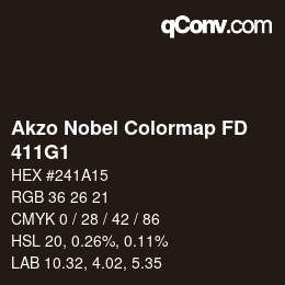 Color code: Akzo Nobel Colormap FD - 411G1 | qconv.com