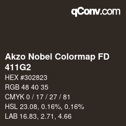 Code couleur: Akzo Nobel Colormap FD - 411G2 | qconv.com