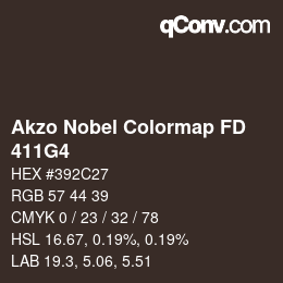 Color code: Akzo Nobel Colormap FD - 411G4 | qconv.com