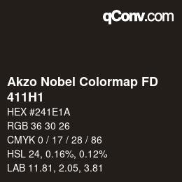 Farbcode: Akzo Nobel Colormap FD - 411H1 | qconv.com