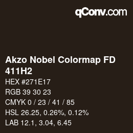 Code couleur: Akzo Nobel Colormap FD - 411H2 | qconv.com