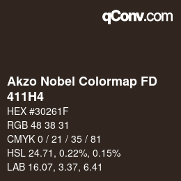 Color code: Akzo Nobel Colormap FD - 411H4 | qconv.com