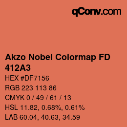Farbcode: Akzo Nobel Colormap FD - 412A3 | qconv.com