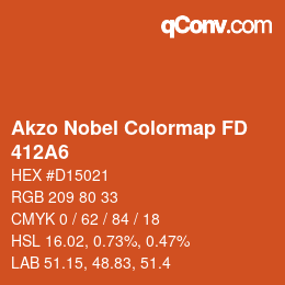 Code couleur: Akzo Nobel Colormap FD - 412A6 | qconv.com