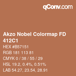 Color code: Akzo Nobel Colormap FD - 412C1 | qconv.com