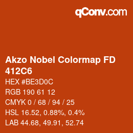 Code couleur: Akzo Nobel Colormap FD - 412C6 | qconv.com