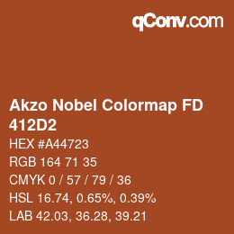 Color code: Akzo Nobel Colormap FD - 412D2 | qconv.com