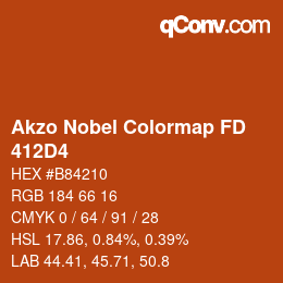 Color code: Akzo Nobel Colormap FD - 412D4 | qconv.com