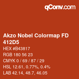 カラーコード: Akzo Nobel Colormap FD - 412D5 | qconv.com