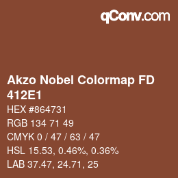Code couleur: Akzo Nobel Colormap FD - 412E1 | qconv.com