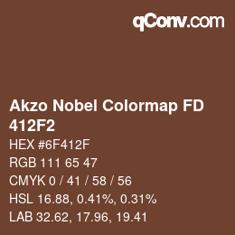 Code couleur: Akzo Nobel Colormap FD - 412F2 | qconv.com