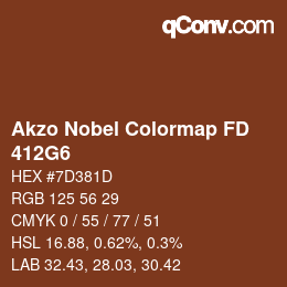 Color code: Akzo Nobel Colormap FD - 412G6 | qconv.com