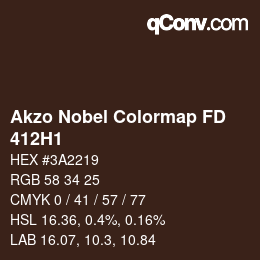 Color code: Akzo Nobel Colormap FD - 412H1 | qconv.com