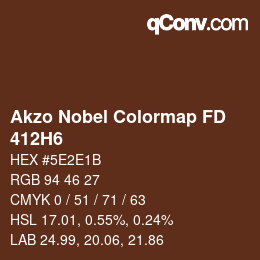 Color code: Akzo Nobel Colormap FD - 412H6 | qconv.com